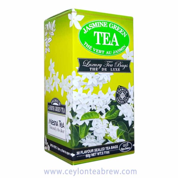 Mlesna Ceylon green tea luxury bags with Jasmine extracts