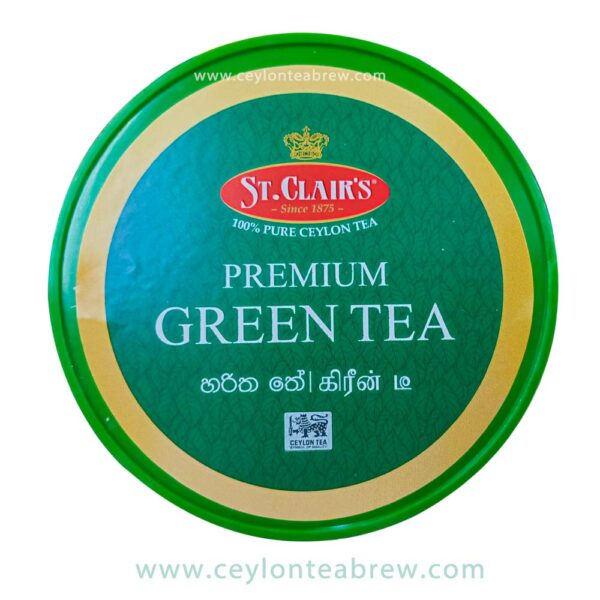 St. clair's ceylon pure premium green large leaf tea in jar