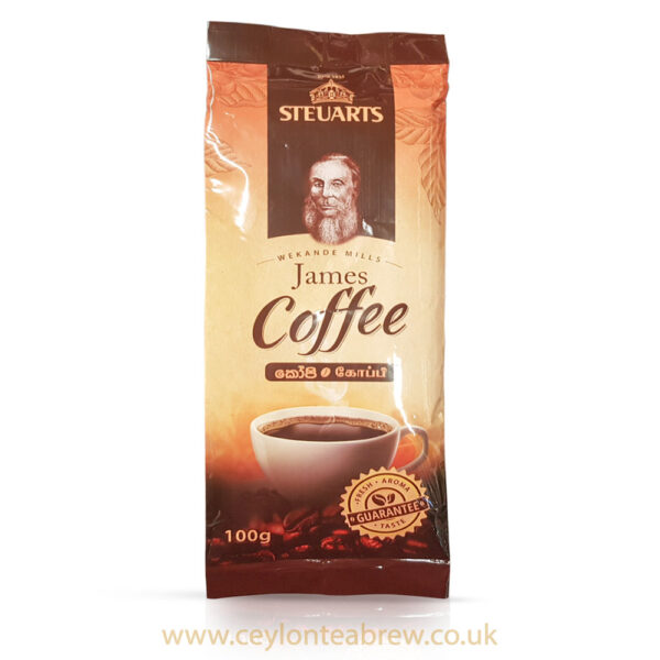 Steuarts Ceylon fine ground pure coffee powder james coffee 100g