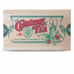 Mlesna Ceylon loose leaf tea with vanilla and strawberry extracts in wooden box