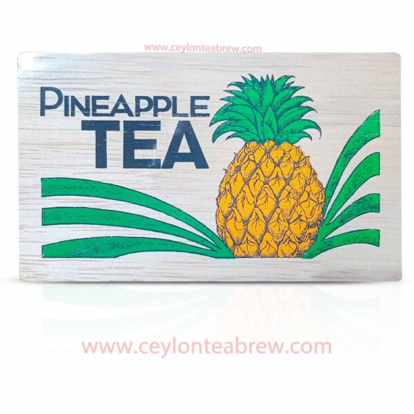 Mlesna Ceylon loose leaf tea with pineapple extracts in wooden box