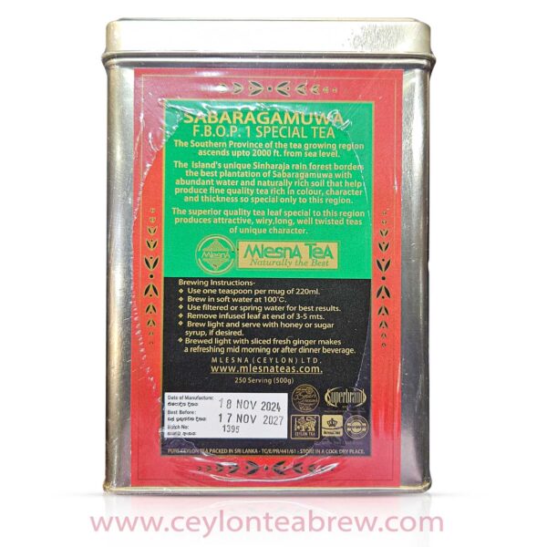 Mlesna Sabaragamuwa FBOP1 SPECIAL loose tea 500g 1