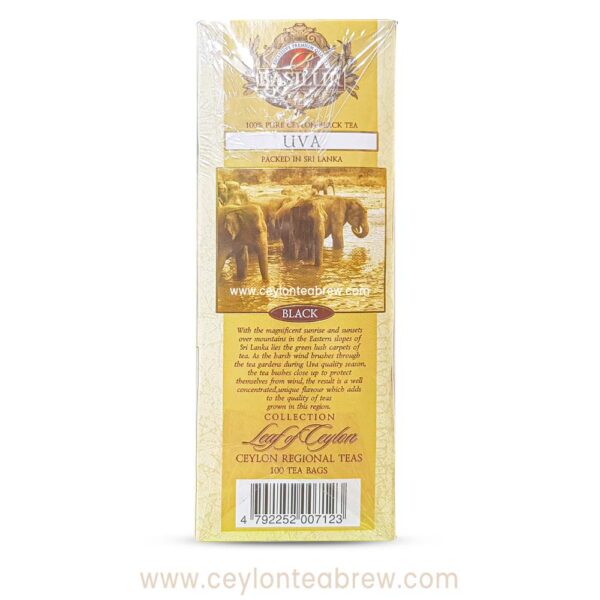 Basilur Ceylon black tea bags